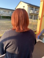 ラッコのおひるね&nbsp;ピンクブラウンカラーブリーチあり