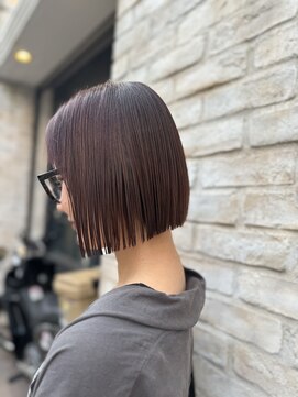 シャル 町田(shalu) 首元が見える大人の色気ボブ/10代20代30代