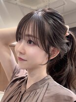 ビューネオ(VIEW NEO)&nbsp;顔まわり/韓国/似合わせ/小顔カット/透明感ベージュ/谷町四丁目