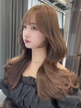 エヌアイ オモテサンドウ(ni omotesando) ☆韓国くびれロングヘア  お顔まわりカット ぱっつん前髪☆