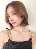 ワンレン韓国ボブ×レイヤーカット×メルティカラー[横浜駅]