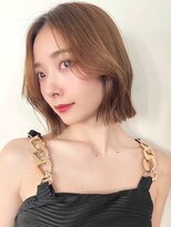 ロシェ 横浜店(loche)&nbsp;ワンレン韓国ボブ×レイヤーカット×メルティカラー[横浜駅]