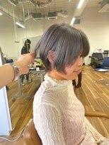 ジービージー(GBG)&nbsp;くびれショートボブ40代50代グレイカラー白髪染め白髪ぼかし