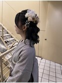 ハーフアップ