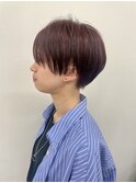 前髪なしツーブロックマッシュショート/大人かっこいいショート