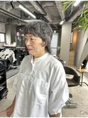 ショートウルフ×パーマ
