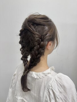 ヘアー アイス 御器所本店(HAIR ICI) 20代30代40代ブリーチなしオリーブグレージュ伸ばしかけ