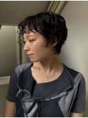 ベリーショート × パーマ
