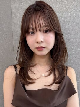 ロンドワン 三宮元町(Lond one) 韓国レイヤーカット/ヨシンモリフェイスレイヤー/艶髪カラー