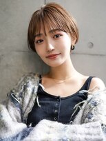 ギークス(GEEKS)&nbsp;【GEEKS渋谷】シースルーマッシュ/襟足短め/マロンベージュ/小顔