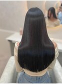 まっすぐすぎない上品な艶。髪質改善×縮毛矯正ロング