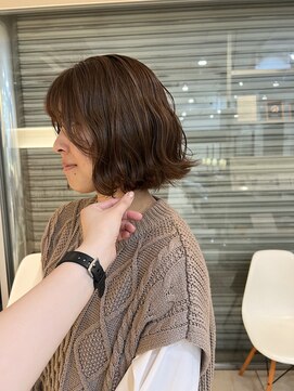 10代20代ミニボブ切りっぱなしボブ