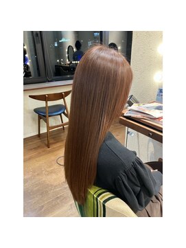 エルサフィロ キタハマ(el zafiro kitahama) 20×30×40代×ロングスタイル×ツヤ感UP×ラセットカラー