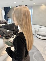 エアー 青山(AIR) ブロンドハイトーンカラーベージュカラーミルクティーベージュ