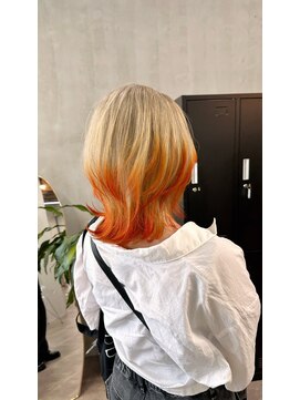 アレンヘアー 京橋店(ALLEN hair) オレンジ×ベージュ