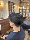 MEN’S HAIR/サーフカール/刈り上げセンターパート/印西市