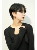 ハンサムショート　ダークアッシュ