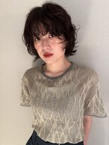 ノラギンザユー(NORA GINZA/U) ボブウルフパーマ外国人風パーマ顔まわりレイヤー外国人風パーマ