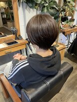 ヘアードレスビュー(hair dress V.I.E.W) ショートボブ×ベージュブラウン