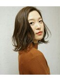 外ハネボブ×ネイビーカラー30代40代50代