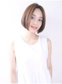 大人可愛いシンプルなボブ by鬼頭