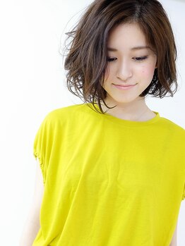 ヘアー プロデュース アロマ(HAIR PRODUCE aroma)の写真/ハリ・コシ・ツヤのある仕上がりが大好評『エアリーウェーブ』♪ダメージが少なく、カールの持ちもUP◎