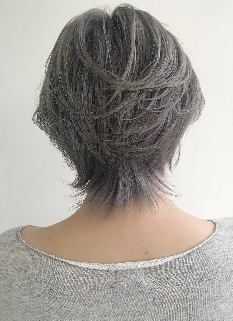 ハンサムショート/シルバーグレー/美シルエット：L025523655