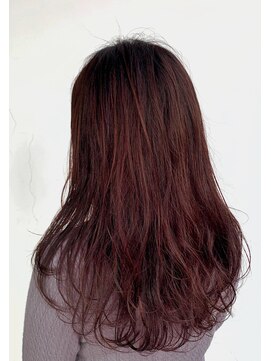 サロン マーニ(salon m ni) 大人なロゼピンク/ロングヘア