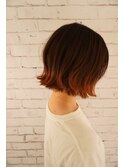 グラデーションオレンジボブ
