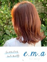 エマヘアデザイン(e.m.a Hair design)&nbsp;カッパーオレンジ