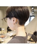 bibito 刈り上げハンサムショートボブ ダークアッシュ