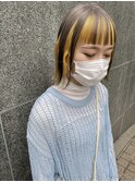 『 インナーイエロー×切りっぱなしボブ 』 guest snap ECOO