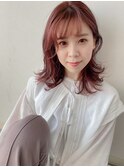 ミディアムレイヤー☆くすみピンク