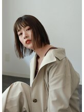 ルラン(RuLaN) 切りっぱなしストレート×アッシュベージュ2