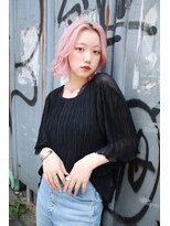 ブゾン(buZon)&nbsp;【buZonブゾン】くびれロブ×ホワイトピンクカラー