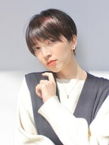 ロビー 表参道(ROBBY)&nbsp;ジェンダーレス黒髪ショート／前髪なし／表参道／30代40代50代