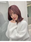 イメチェン/チェリーブラウン/フェミニン/ダークアッシュ/束感
