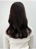 韓国前髪顔まわり×柔らかブラウン【縮毛矯正】
