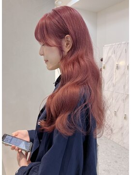 ジーナエス 札幌(Zina S) 韓国風ウェーブ☆ピンクベージュ