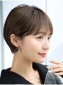 前髪あり大人耳掛けショート30代40代【AIN.表参道】川原大地