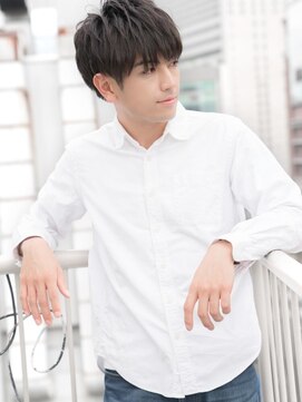 クー 戸越銀座(QOO) ナチュラル×束感☆爽やかマッシュ サイドパートショート
