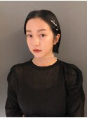 お呼ばれアレンジ×ヘアアレンジ×ヘアセット×黒髪ボブ