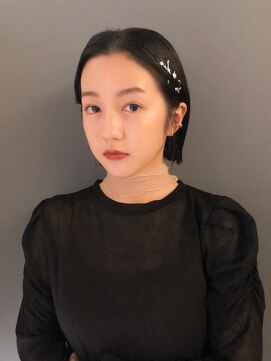 ルル 表参道(lulu.) お呼ばれアレンジ×ヘアアレンジ×ヘアセット×黒髪ボブ