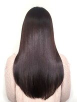 ヴィムヘアー 北谷店(VIM hair)&nbsp;黒髪暗髪ブルーブラックワンカール美シルエットロング/20代/30代