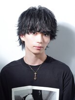 アルファ 新宿(alpha)&nbsp;サーフカール/ 刈り上げセンターパート/ブルーブラック[新宿駅]