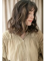 モッズヘア 上尾西口店(mod's hair) グレーベージュ細めハイライトニュアンスパーマY上尾20代30代