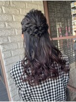 リー 東三国(Lee)&nbsp;ロング×グラデーションカラーパープル