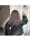 ブリーチなしラベンダーグレージュ10トーンイルミナカラー