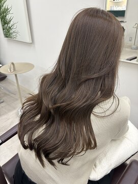 ナンバー アンフィール 渋谷(N° anfeel) オリーブベージュカラー/美髪ワンホンレイヤー/韓国ラテカラー