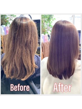 ヘアーバル ラク(Hair Vall RaQ) 【50歳代】王妃の水エステカラー(施術例)